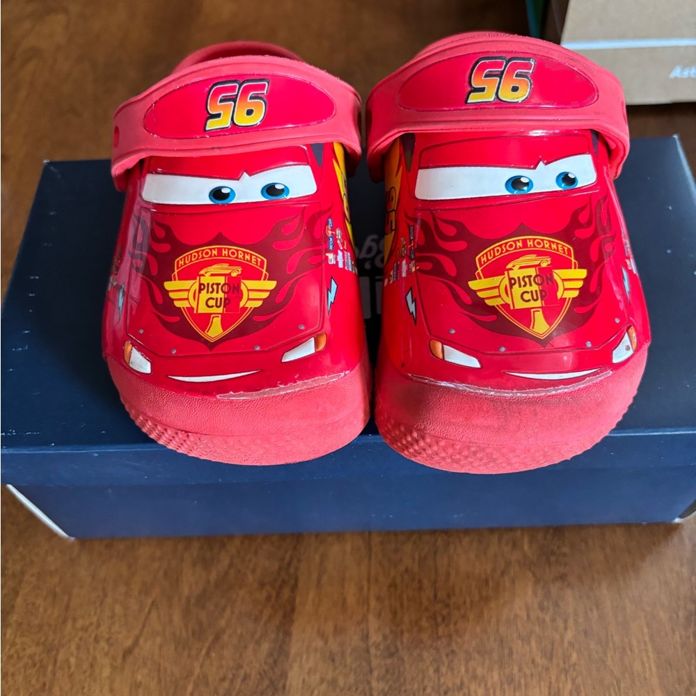 CROCS Red Cars-Themed Kids Clogs
